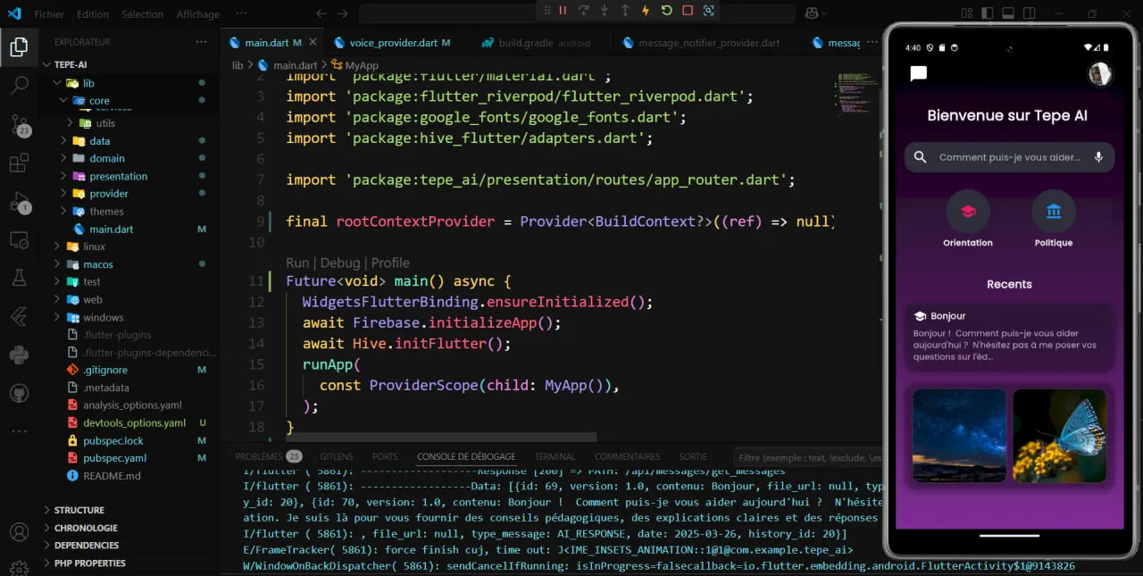 Tepe AI - App Mobile Flutter